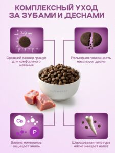 Корм сухой для кошек «Cosmocat» с индейкой 0.8 кг