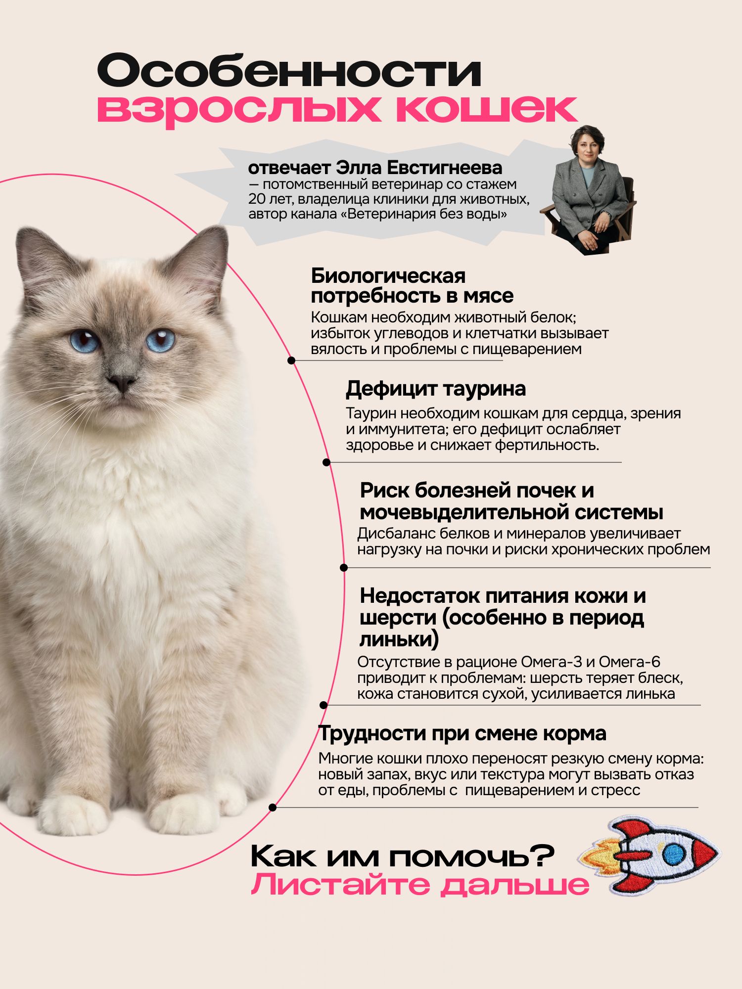 Корм сухой для кошек «Cosmocat» с ягненком 1.8 кг