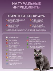 Корм сухой «Cosmocat» для стерилизованных кошек с ягненком 1.8 кг