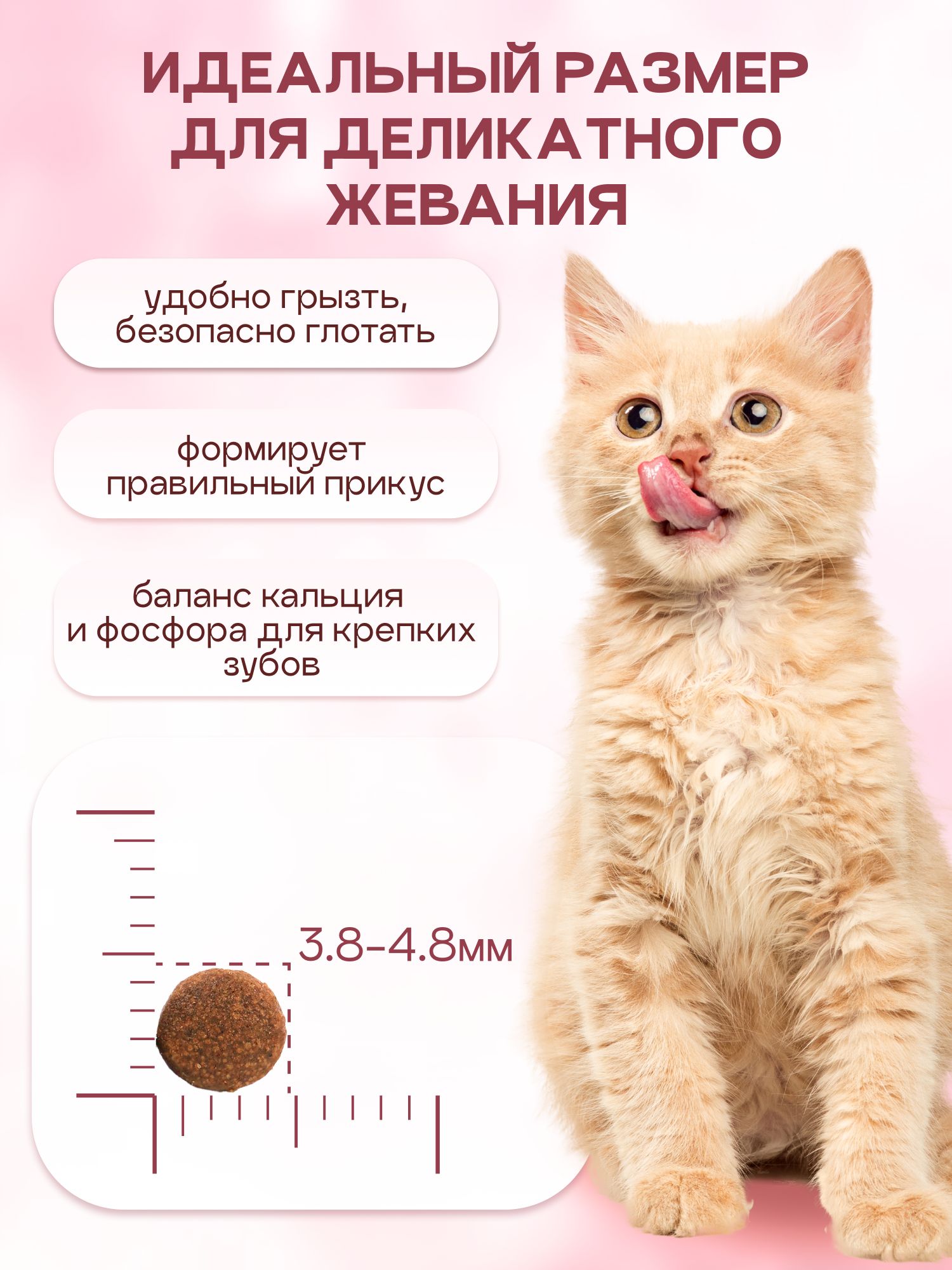 Корм сухой «Cosmocat» для котят и кормящих кошек с индейкой 0.8 кг