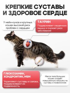 Корм сухой «Cosmocat» для крупных кошек с индейкой 5 кг