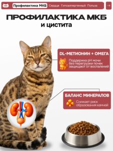 Корм сухой «Cosmocat» для привередливых кошек с индейкой 5 кг
