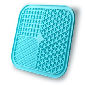 Коврик для медленного кормления Cosmopet квадратный синий