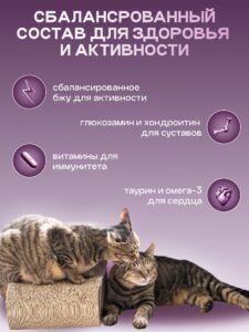 Набор кормов сухих «Cosmocat» для стерилизованных кошек с рыбой 1.8 кг, 4 пачки