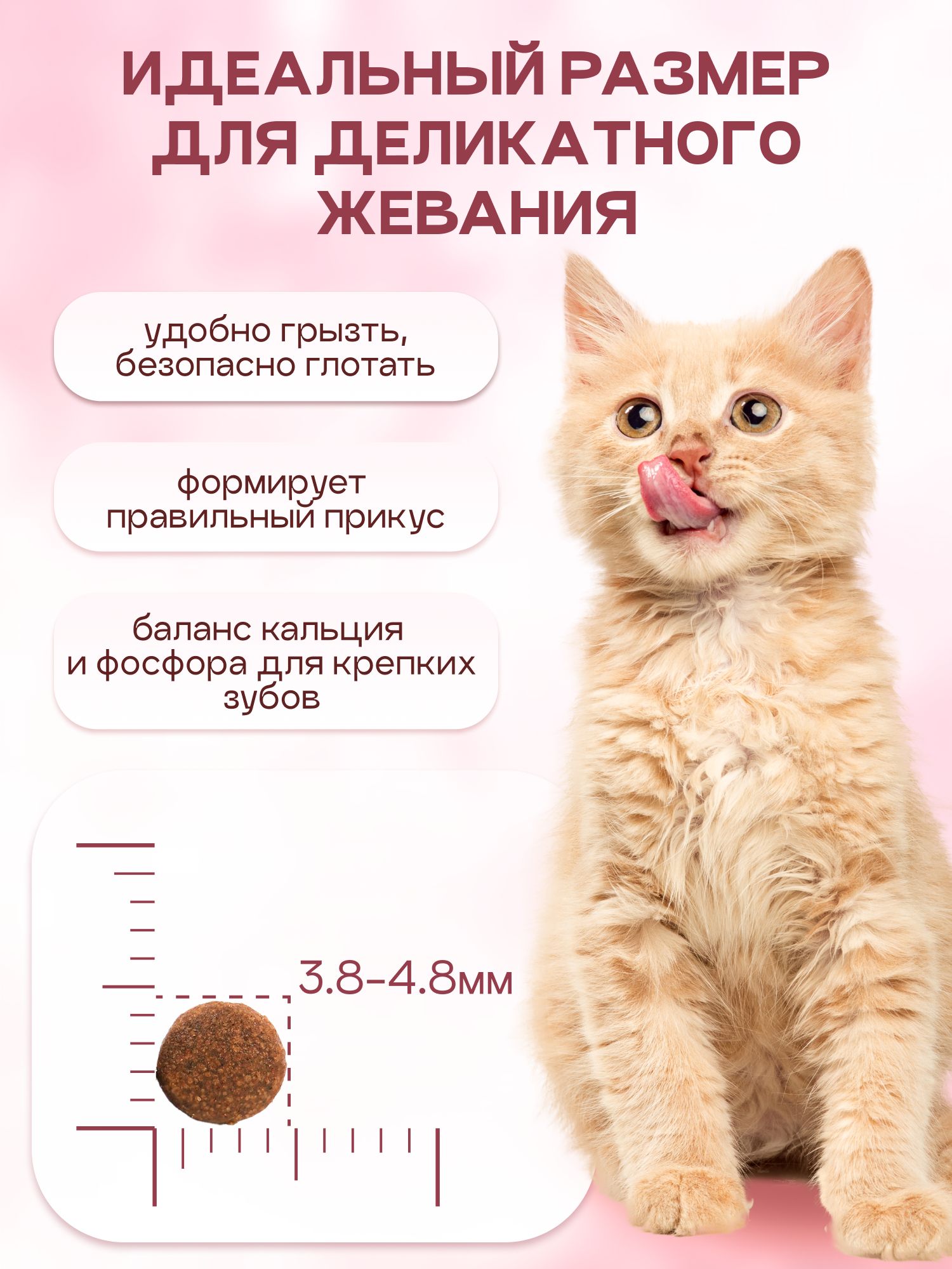 Набор кормов сухих «Cosmocat» для котят и кормящих кошек с индейкой 1.8 кг, 4 пачки