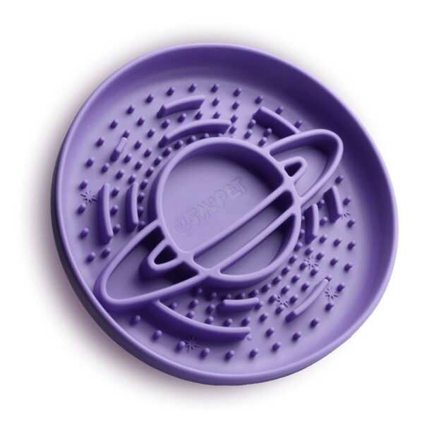 Миска для медленного кормления Cosmopet планета фиолетовая