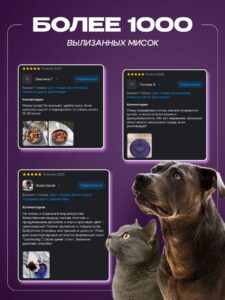 Миска для медленного кормления Cosmopet планета фиолетовая