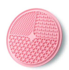 Коврик для медленного кормления Cosmopet круглый розовый